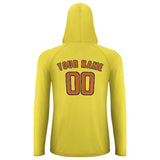 Custom Light Yellow Orange UV-Hoodie