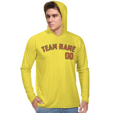 Custom Light Yellow Orange UV-Hoodie