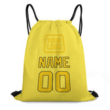 Custom Light Yellow Gold Drawstring Bag