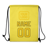 Custom Light Yellow Gold Drawstring Bag