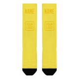 Custom Light Yellow Gold Knee-High Sock