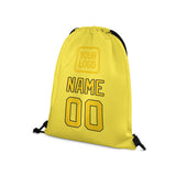 Custom Light Yellow Gold Drawstring Bag