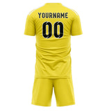 Custom Light Yellow Olive Soccer Jersey