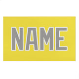 Custom Light Yellow Gray Beach Towel