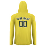 Custom Light Yellow Dark Green UV-Hoodie