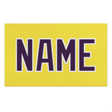 Custom Light Yellow Purple Beach Towel