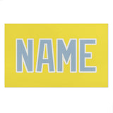 Custom Light Yellow Light Blue Beach Towel