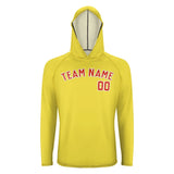 Custom Light Yellow Orange Red UV-Hoodie