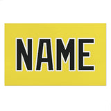 Custom Light Yellow Black Beach Towel