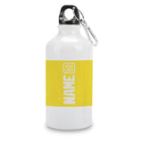 Custom Light Yellow White Sports Bottle