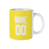 Custom Light Yellow White Mug