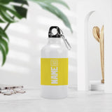 Custom Light Yellow White Sports Bottle