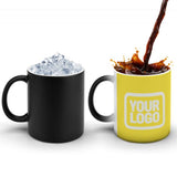 Custom Light Yellow White Magic Mug