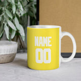 Custom Light Yellow White Mug