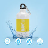 Custom Light Yellow White Sports Bottle