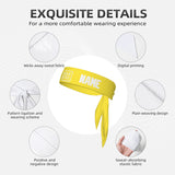 Custom Light Yellow White Headband