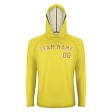 Custom Light Yellow Yellow UV-Hoodie