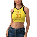 Custom Light Yellow Yellow Sleeveless Tank Top