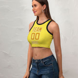 Custom Light Yellow Yellow Sleeveless Tank Top