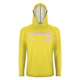 Custom Light Yellow Light Pink UV-Hoodie