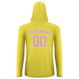 Custom Light Yellow Light Pink UV-Hoodie