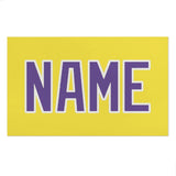 Custom Light Yellow Light Purple Beach Towel