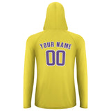 Custom Light Yellow Light Purple UV-Hoodie