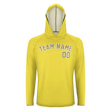 Custom Light Yellow Light Khaki UV-Hoodie