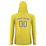 Custom Light Yellow Light Khaki UV-Hoodie
