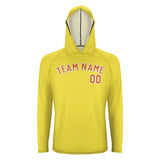 Custom Light Yellow Orange UV-Hoodie