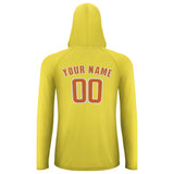 Custom Light Yellow Orange UV-Hoodie
