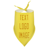 Custom Light Yellow Yellow Pet Scarf