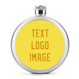 Custom Light Yellow Yellow Hip Flask