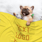 Custom Light Yellow Yellow Pet Blanket