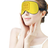 Custom Light Yellow Yellow Sleep Mask
