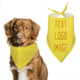 Custom Light Yellow Yellow Pet Scarf