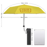Custom Light Yellow Yellow Automatic Umbrella