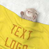 Custom Light Yellow Yellow Pet Blanket