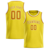 Custom Light Yellow & Yellow Colors Design Sports Basketball Jersey