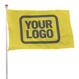 Custom Light Yellow Dark Grey Flag
