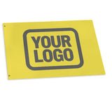 Custom Light Yellow Dark Grey Flag
