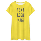 Custom Light Yellow Dark Grey Nachthemd