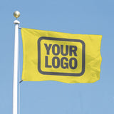 Custom Light Yellow Dark Grey Flag