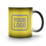 Custom Light Yellow Gray Magic Mug