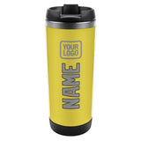 Custom Light Yellow Gray Stainless Steel Water Cup