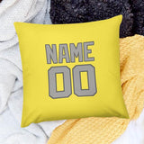 Custom Light Yellow Gray Pillowcase
