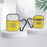Custom Light Yellow Gray AirPods Case