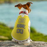 Custom Light Yellow Gray Pet Vest
