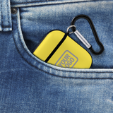 Custom Light Yellow Gray AirPods Case