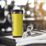 Custom Light Yellow Gray Stainless Steel Water Cup
